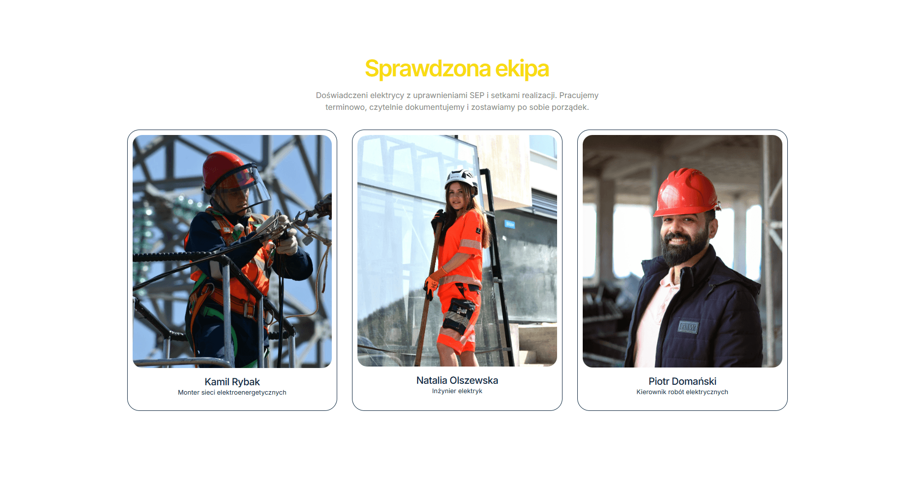 Dlaczego Elektryk w 2026 Roku Potrzebuje Skutecznej Strony? 6 Sekcja Dlaczego My prezentująca atuty firmy i zbijająca obiekcje klientów