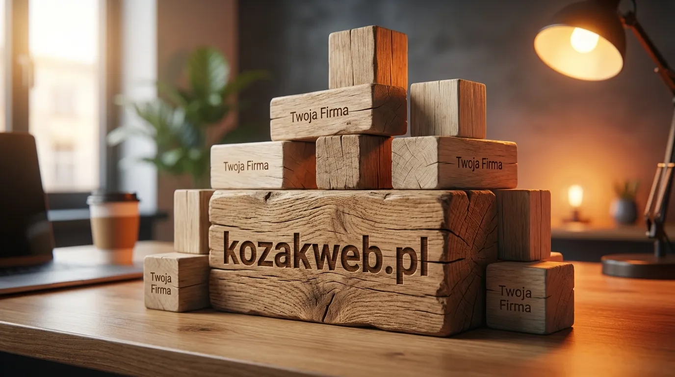 Menedżer IT w biurze patrzący na ekran monitorujący bezpieczeństwo stron klientów Kozakweb