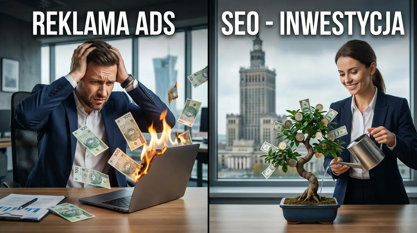 Mit SEO vs Reklamy: Prawda o kosztach i zyskach 1 Mit SEO vs Reklamy - porównanie