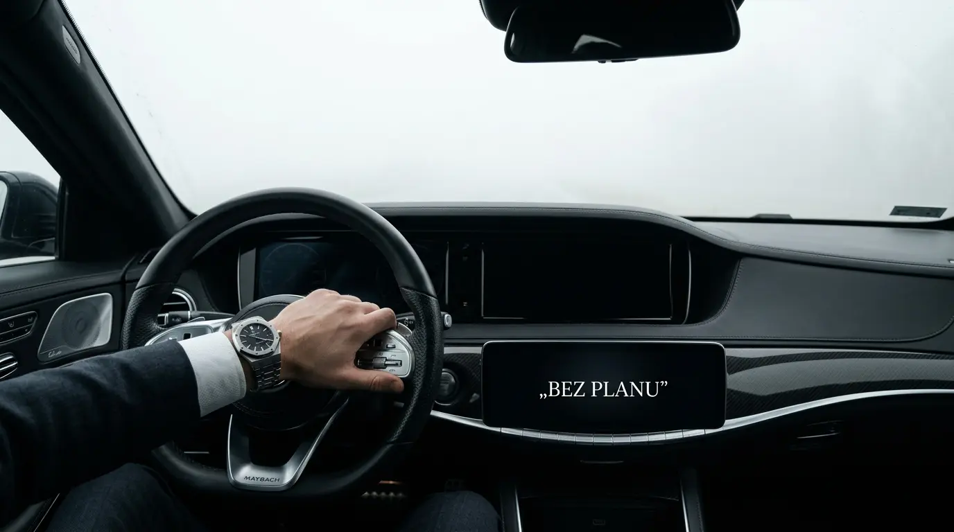 Strona Bez Strategii = Drogi Papier Toaletowy. Dlaczego Nie Zarabiasz? 4 Cyfrowy labirynt z przycisków na ekranie smartfona symbolizujący chaos, jaki generuje strona bez strategii poprzez brak jasnego celu.